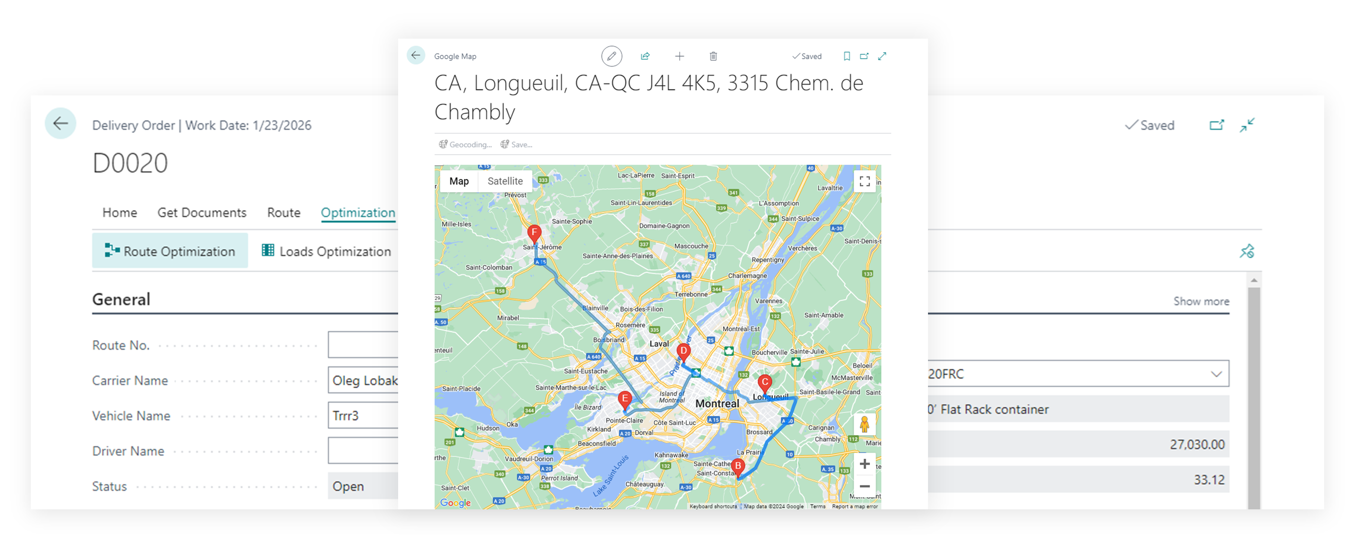 Elements of the Transport Order